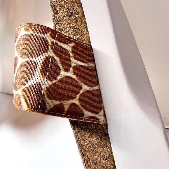 Munko American Walking Wedge Propre Size, Perfect Fit 11 SS-Tan/Giraffe Print - Picture 9 of 16